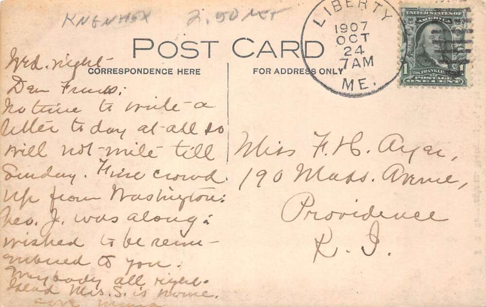 Liberty Maine Georges Lake Road by Shore Real Photo Postcard AA108973 - Image 2