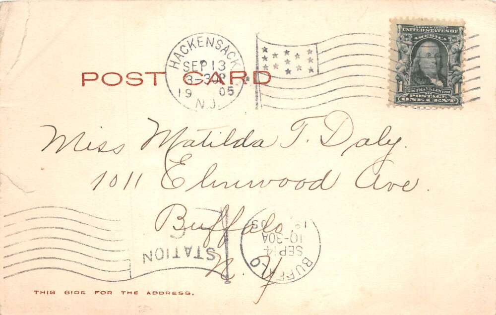 Hackensack New Jersey Oritana Field Club Vintage Postcard AA109232 - Image 2