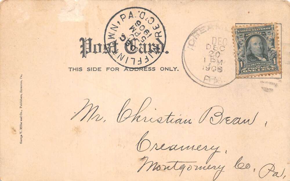 Richfield Pennsylvania Shade Mountain Scenic View Vintage Postcard AA109247 - Image 2