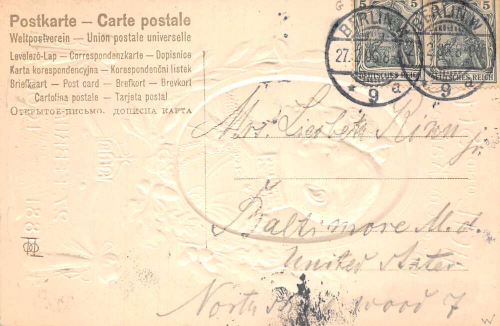 Germany Kaiser Wilhelm Silver Wedding Anniversary Royalty Postcard AA109457 - Image 2