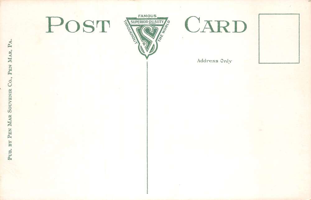 Pen Mar Pennsylvania Pen Mar Park Bowling Pool Hall Barbershop Postcard AA109535 - Image 2