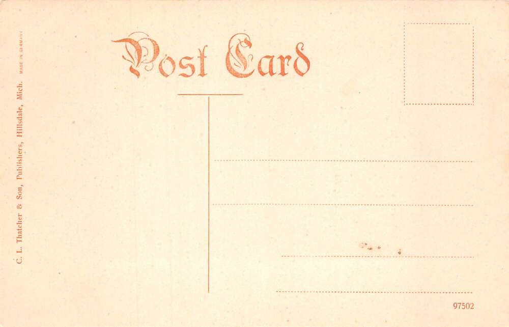 Hillsdale Michigan Old Stone Pile and Court House Vintage Postcard AA71736 - Image 2