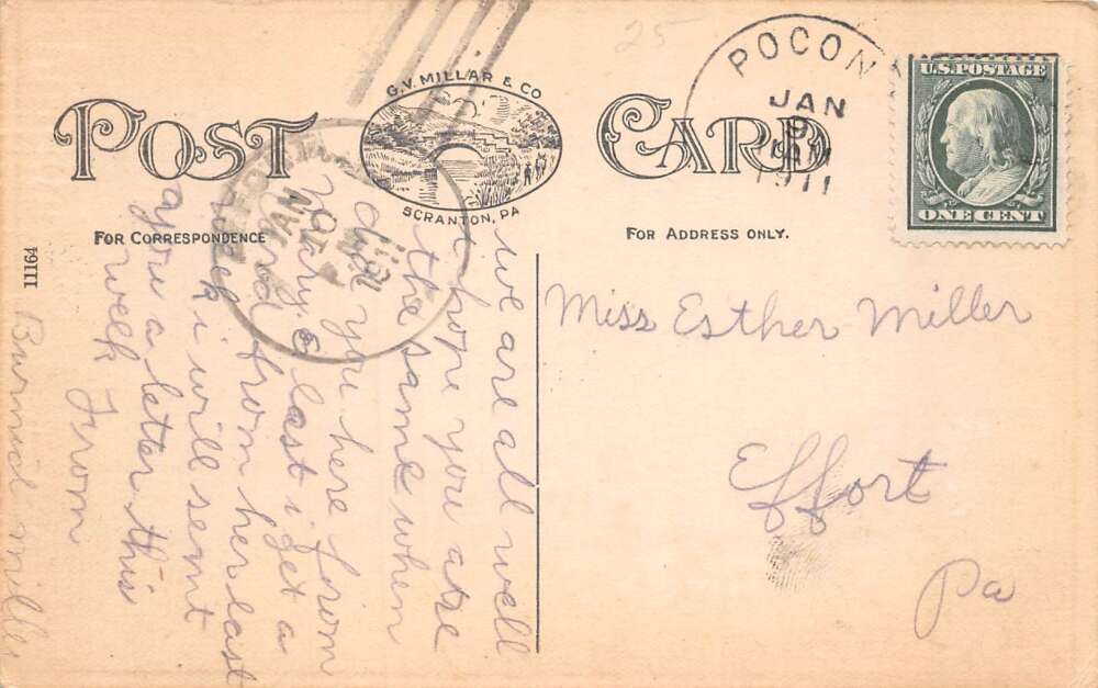 Pocono Summit Pennsylvania RW Serfas Company Store Ice Cream Postcard AA72055 - Image 2