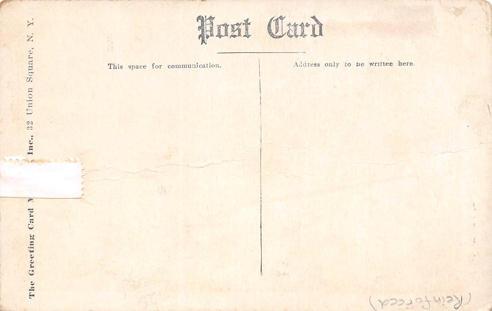 Salem New Jersey First Presbyterian Church, Divided Back Vintage Postcard U11239 - Image 2