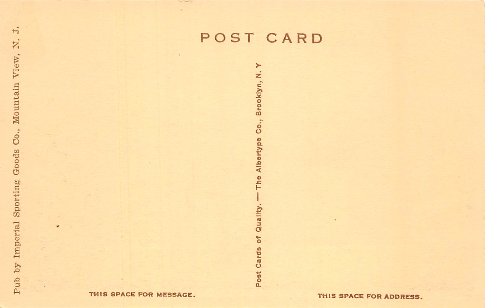 Mountain View New Jersey The Beach, Sepia Tone Lithograph Vintage PC U11254 - Image 2