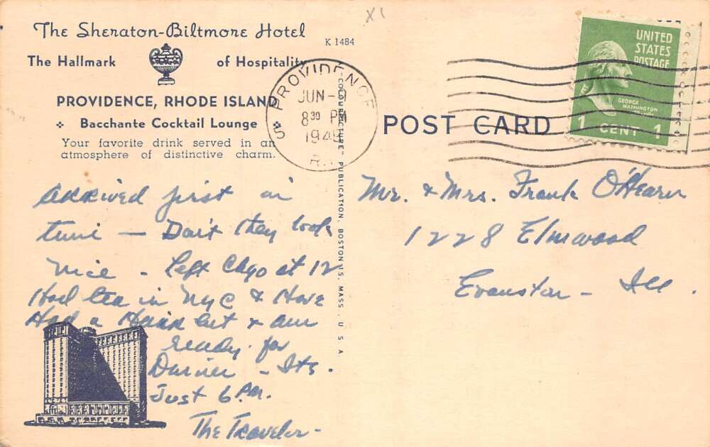 Providence Rhode Island Sheraton Biltmore Hotel Cocktail Waitresses PC AA72095 - Image 2