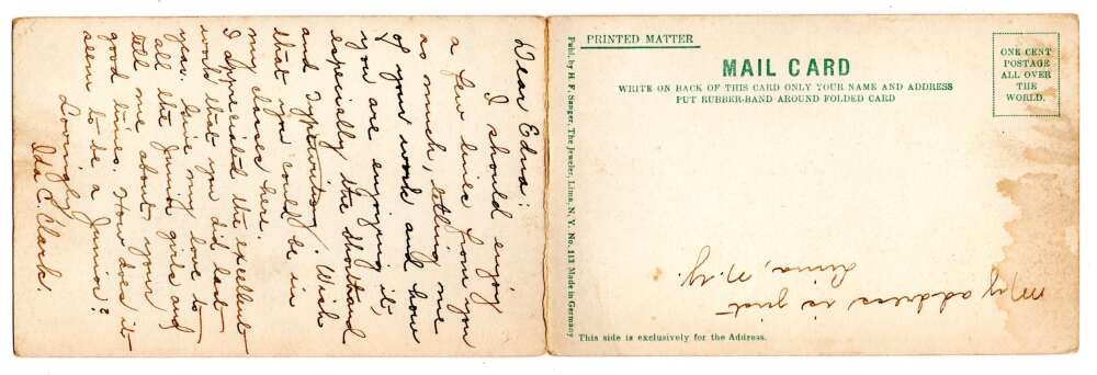 Lima New York Seminary Panorama View Bi-Fold Postcard AA72103 - Image 2