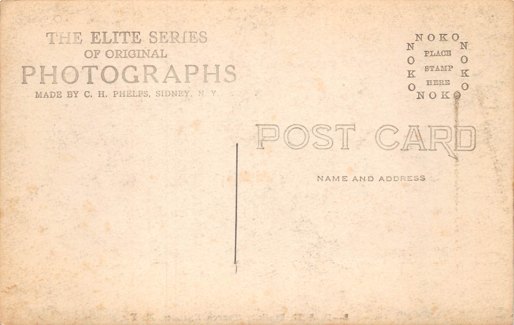 Sharon Springs New York D. & H. Station, Real Photo Vintage Postcard U11421 - Image 2