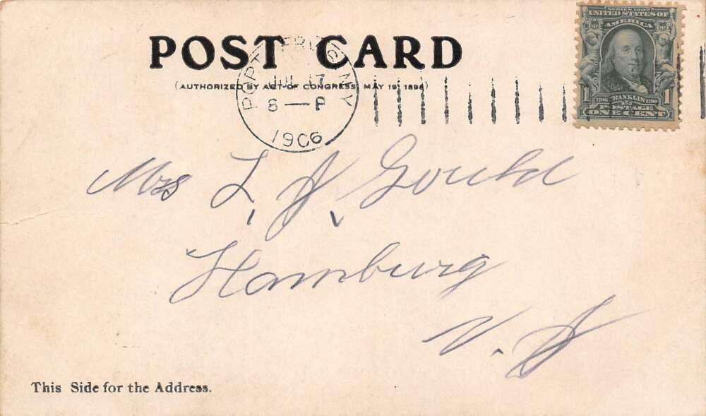 Port Jervis New York Erie Depot, Undivided Back, Vintage Postcard U11508 - Image 2