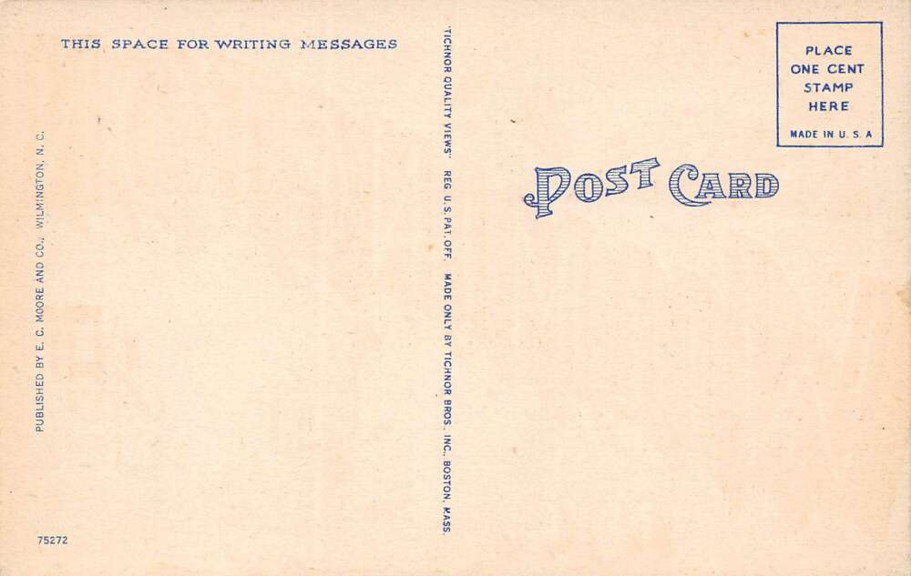 Wilmington North Carolina Greetings From, Large Letters, Color Linen PC U11509 - Image 2