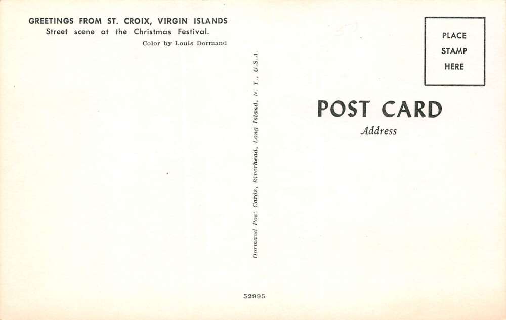 St. Croix U.S. Virgin Islands Street Scene, Christmas Festival, Clowns, PC U11524 - Image 2