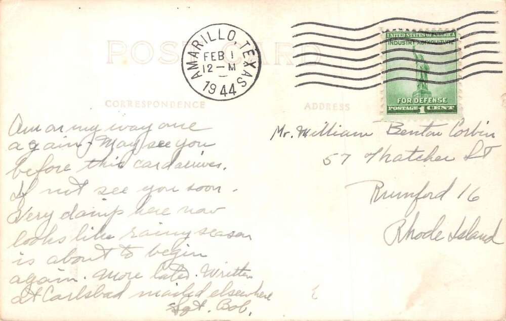 Greetings Road Trip Humor Comic Real Photo Vintage Postcard AA72330 - Image 2