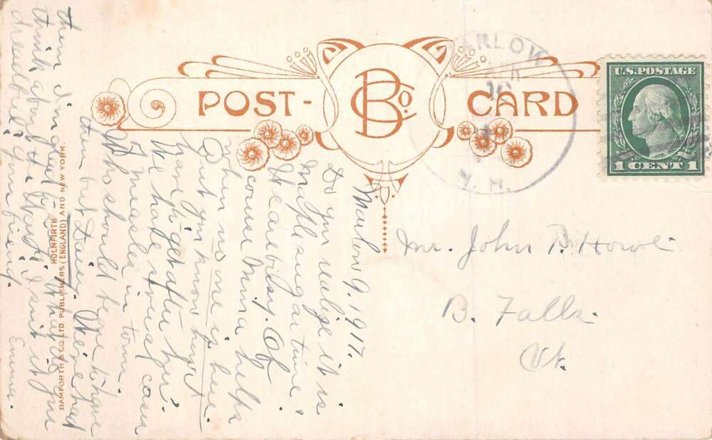 Deaf and Dumb "We are not on speaking terms" Humor Funny Postcard AA72361 - Image 2