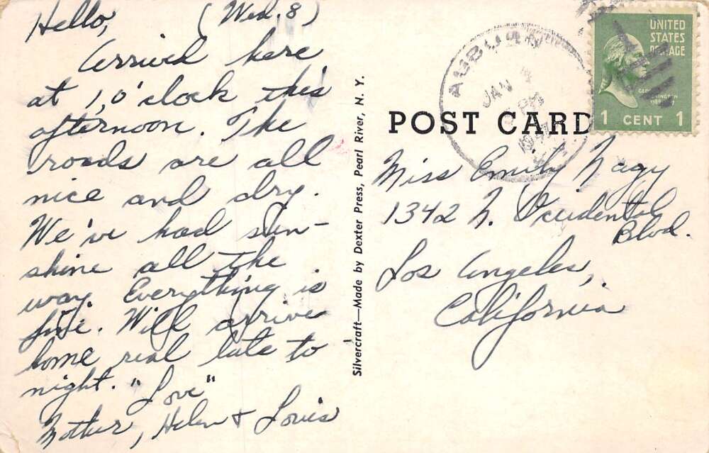 Auburn Kentucky Auburn Banking Co Vintage Postcard AA72363 - Image 2