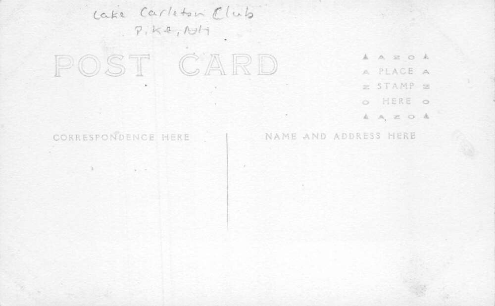 Pike New Hampshire Lake Tarleton Club Entrance Real Photo Postcard AA72379 - Image 2