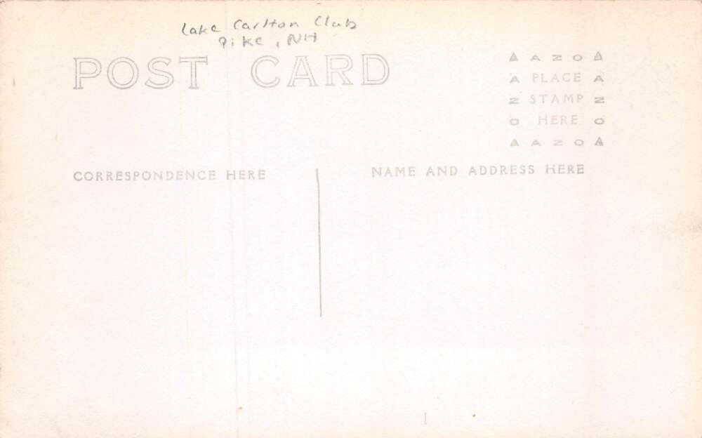 Pike New Hampshire Lake Tarleton Club Golfing Real Photo Postcard AA72380 - Image 2