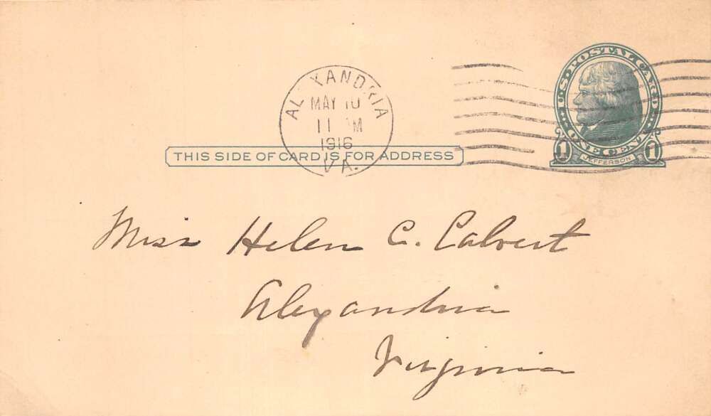 Alexandria Virginia DAR Mt Vernon Chapter Meeting Reminder PC AA109746 - Image 2