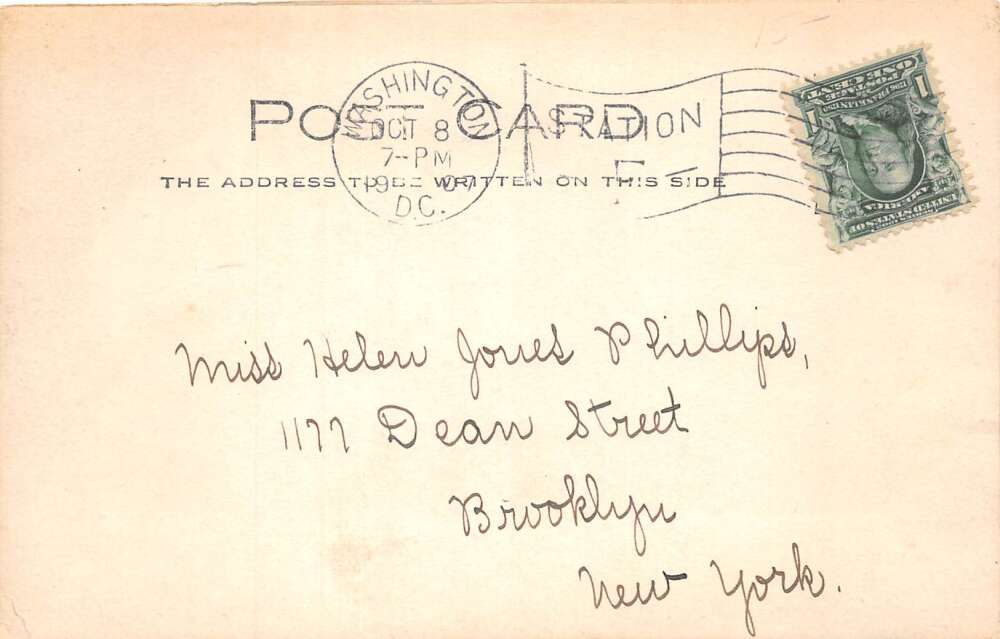 Washington DC Fairmont Seminary Real Photo Vintage Postcard AA109821 - Image 2