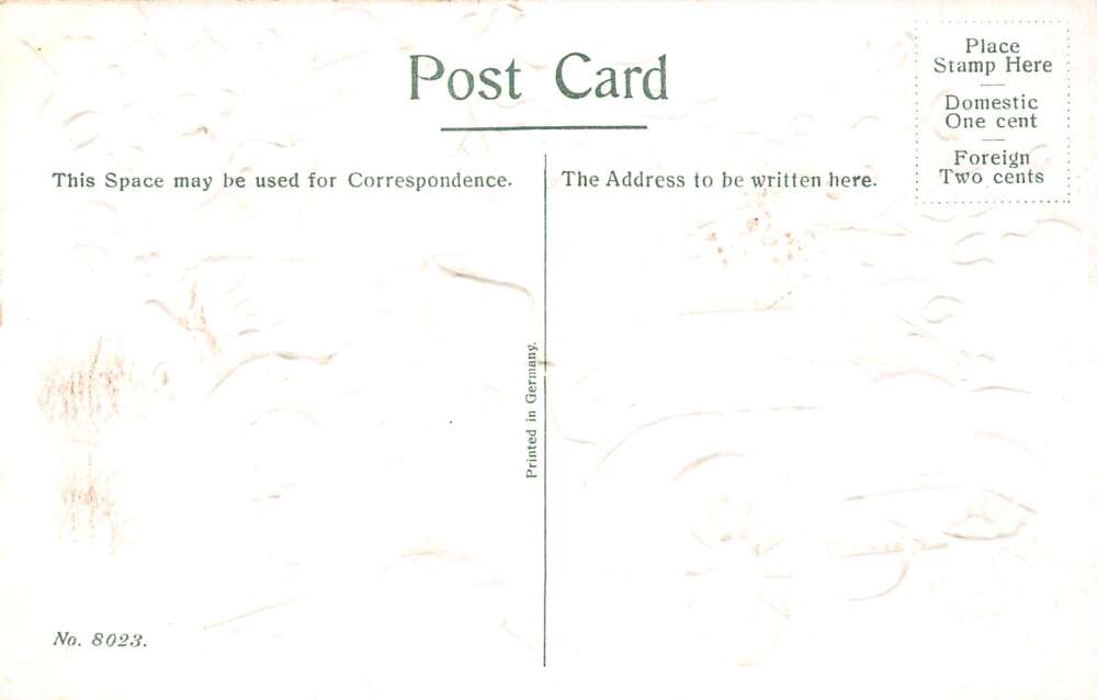 Christmas Greetings Santa Claus in Auto Blue Robe Vintage Postcard AA109888 - Image 2