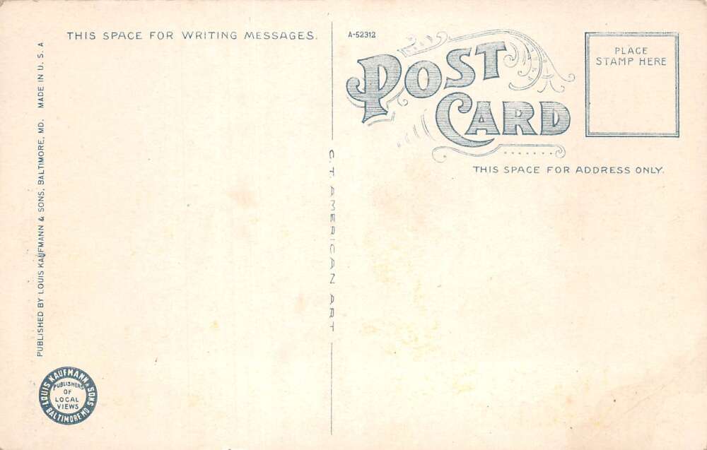 Braddock Heights Maryland Jefferson Boulevard Street Scene Postcard AA109903 - Image 2