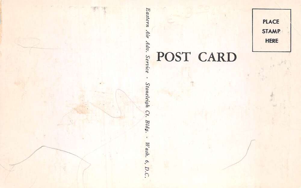 Bethesda Maryland Chevy Chase High School Birds Eye View Postcard AA109930 - Image 2