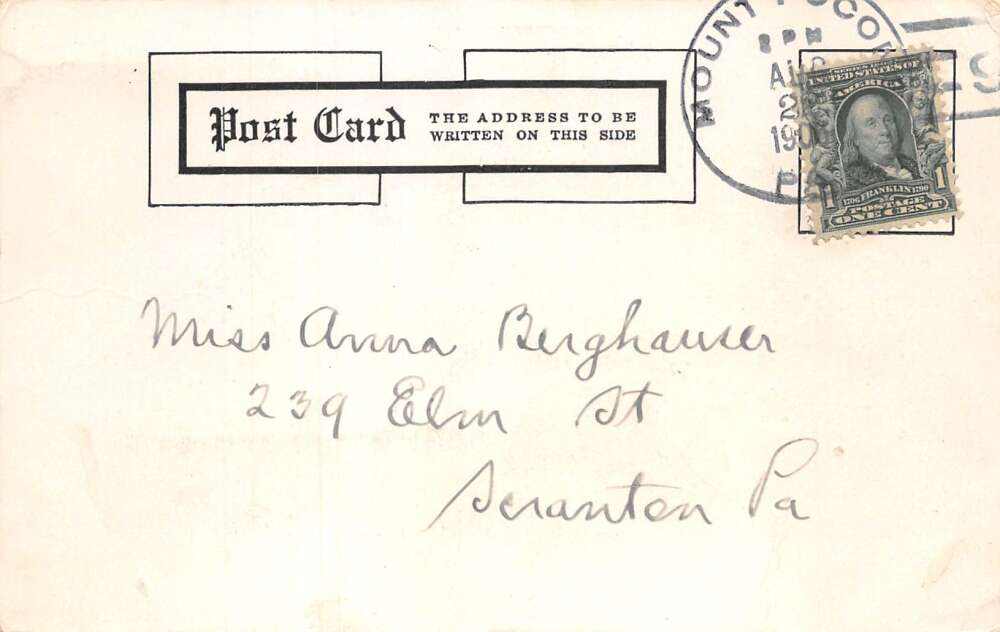 Pocono Lake Pennsylvania Laurel Inn Vintage Postcard AA110085 - Image 2