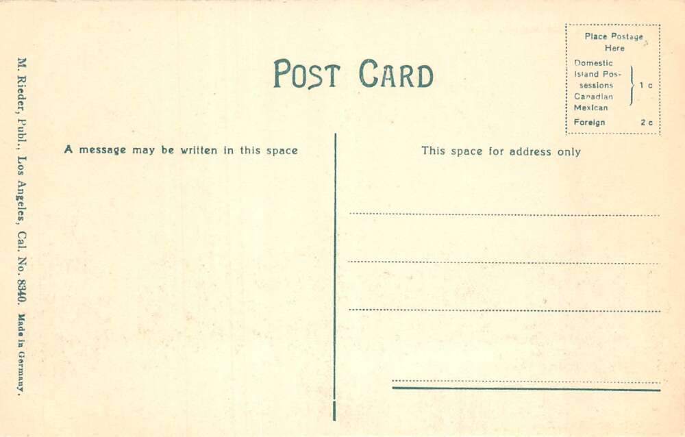 Sacramento California Oak Park Entrance Trolley Postcard AA110308 - Image 2