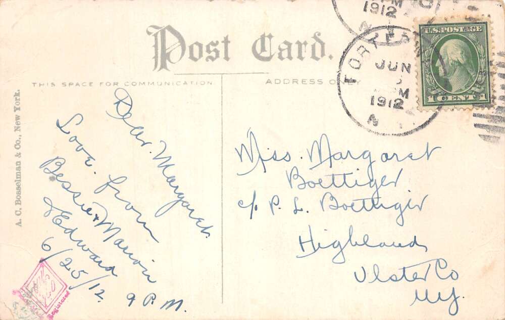 Albany New York SS Adirondack SS CW Morse Steamer Postcard AA110679 - Image 2