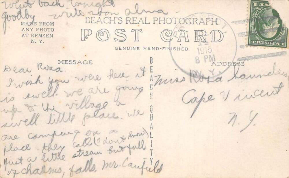 Prospect New York The Chasm Scenic View Real Photo Postcard AA110715 - Image 2