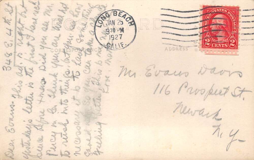 Los Angeles California Lady in Ostrich Cart Real Photo Vintage Postcard AA110741 - Image 2