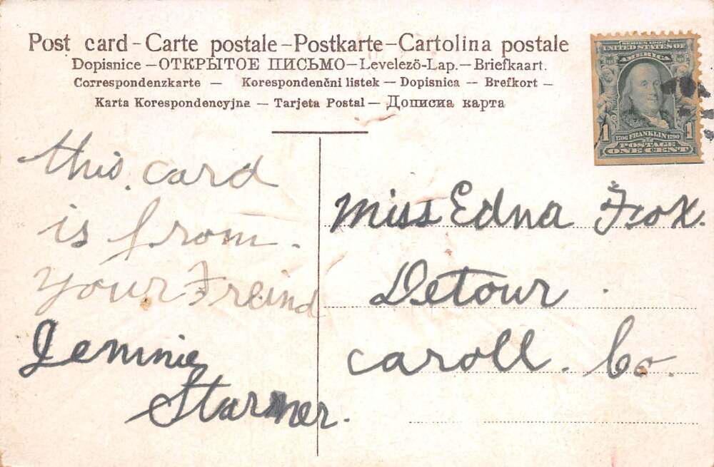 Thurmont Maryland Greetings Poppies Flowers Glitter Postcard AA110788 - Image 2