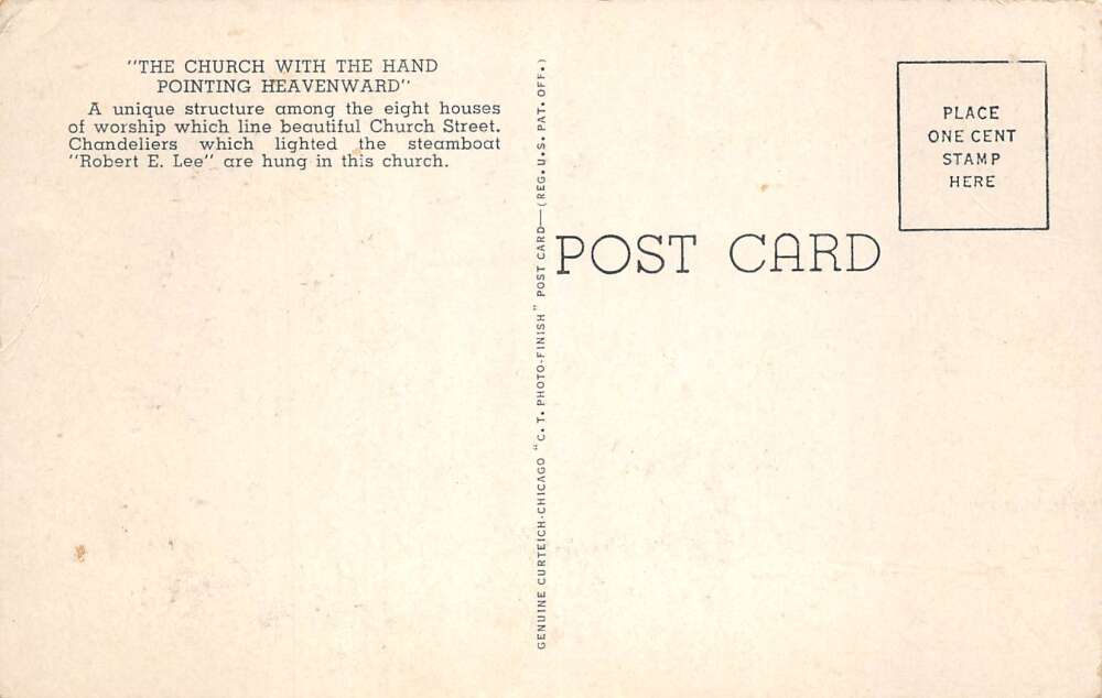 Port Gibson Mississippi Presbyterian Church Vintage Postcard AA111390 - Image 2