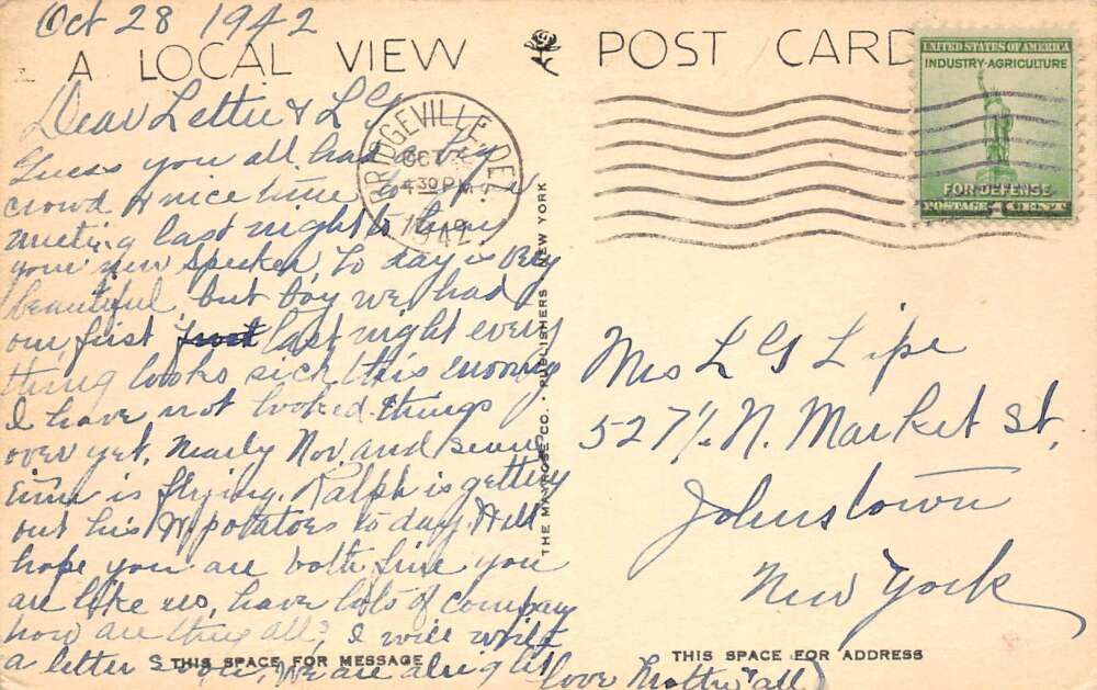 Georgetown Delaware Masonic Building Vintage Postcard AA111398 - Image 2