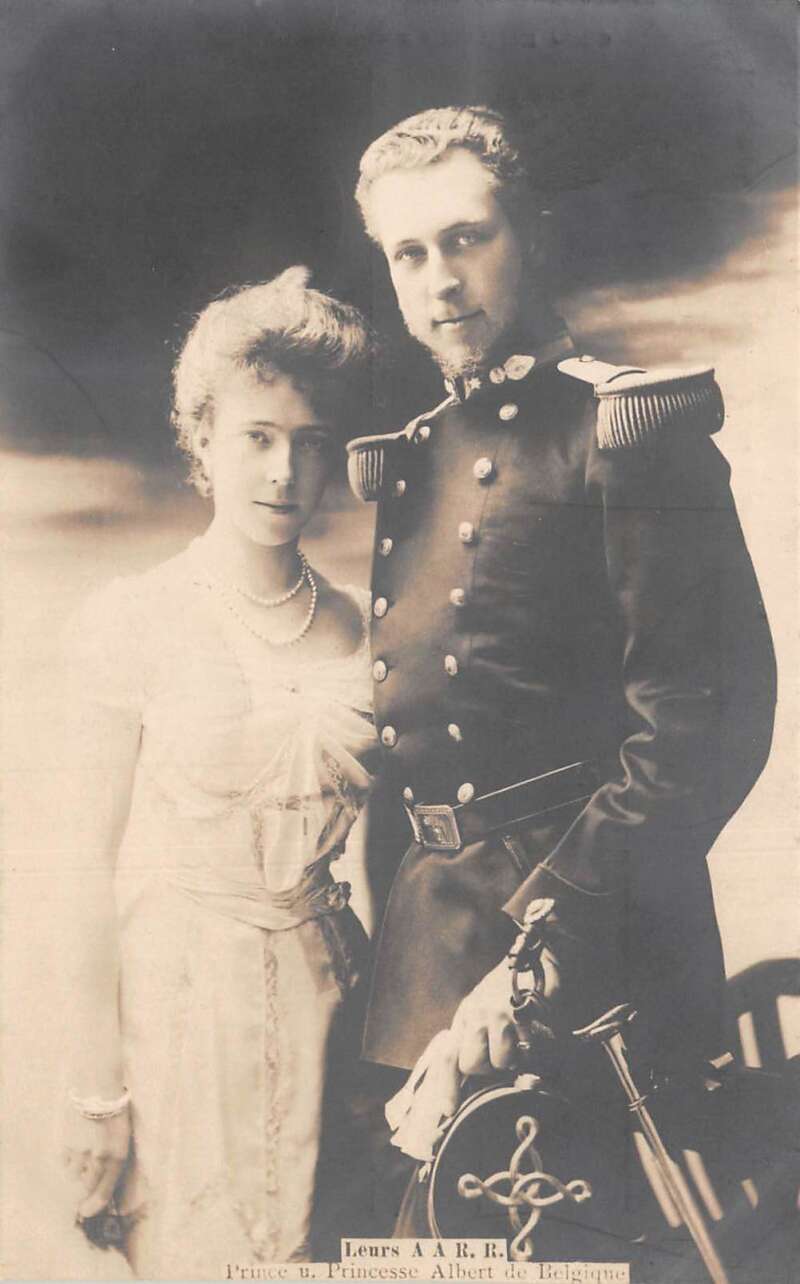 Prince Albert and Princess Belgium Royalty Real Photo Postcard AA111485