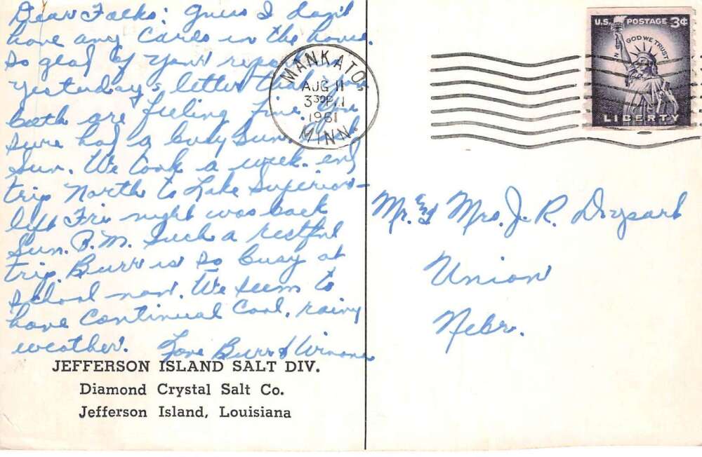 Jefferson Island Louisana Diamnond Crystal Salt Mine Drilling PC AA111724 - Image 2