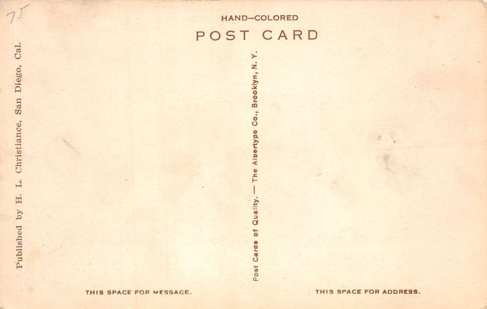 San Diego California Point Loma San Diego Harbor Vintage Postcard AA111728 - Image 2