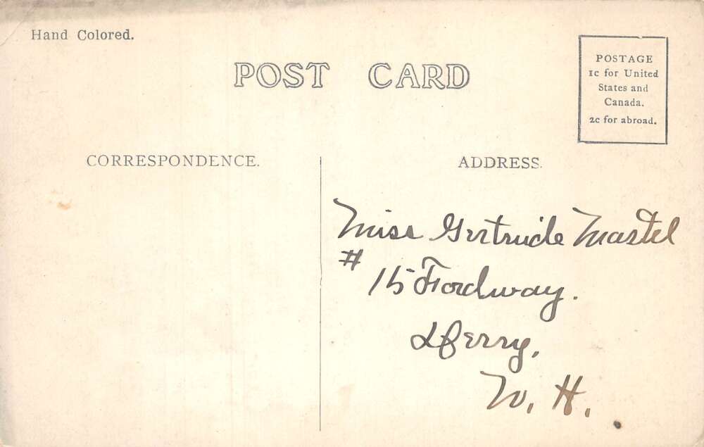 Oil City Pennsylvania Lake Shore Depot & Tunnel, Hand Colored, PC U26673 - Image 2