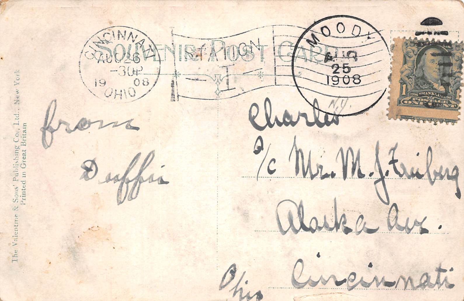 Adirondacks New York Tupper Lake & River View, Vintage Postcard U26823 - Image 2