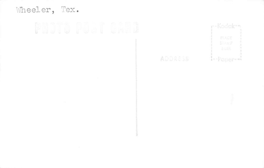 Wheeler Texas Court House Real Photo Vintage Postcard AA111996 - Image 2