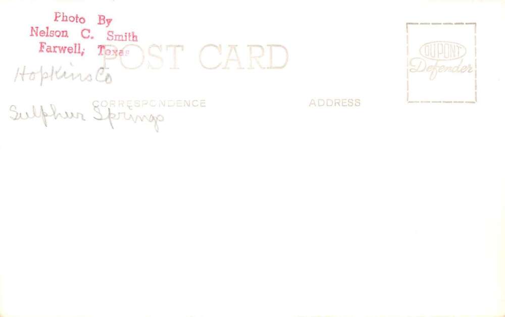 Sulphur Springs Texas Court House Real Photo Vintage Postcard AA111998 - Image 2