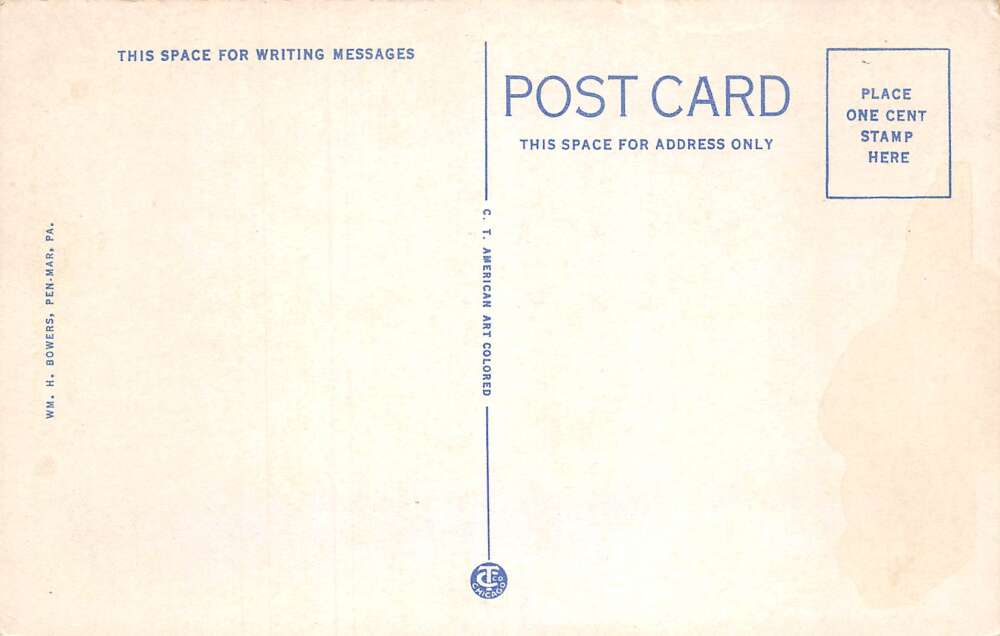 Pen Mar Pennsylvania WM Train Station Depot Vintage Postcard AA112112 - Image 2