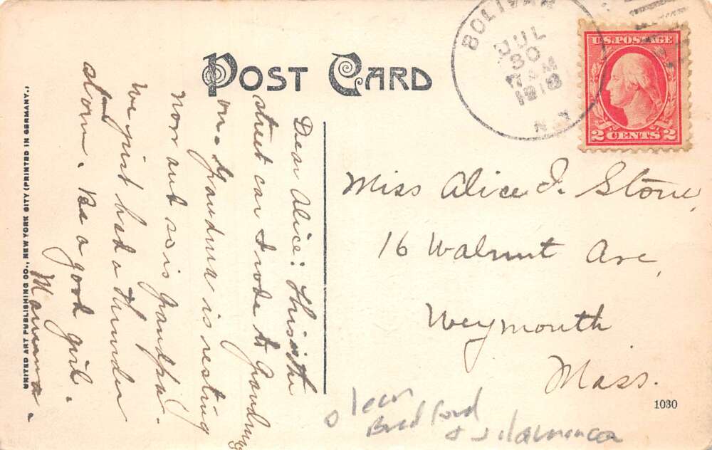 Bolivar New York Newton House Street Scene Trolley Postcard AA112161 - Image 2