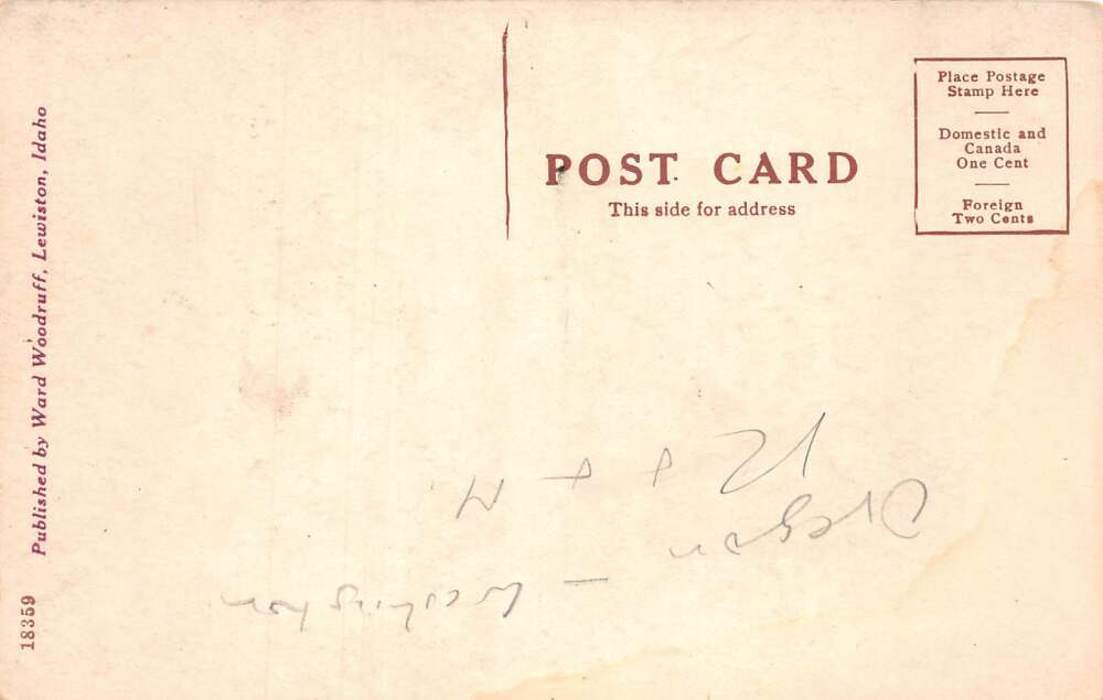 Idaho Lewiston Grangeville Line Railroad Picking up Stray Car PC AA112448 - Image 2