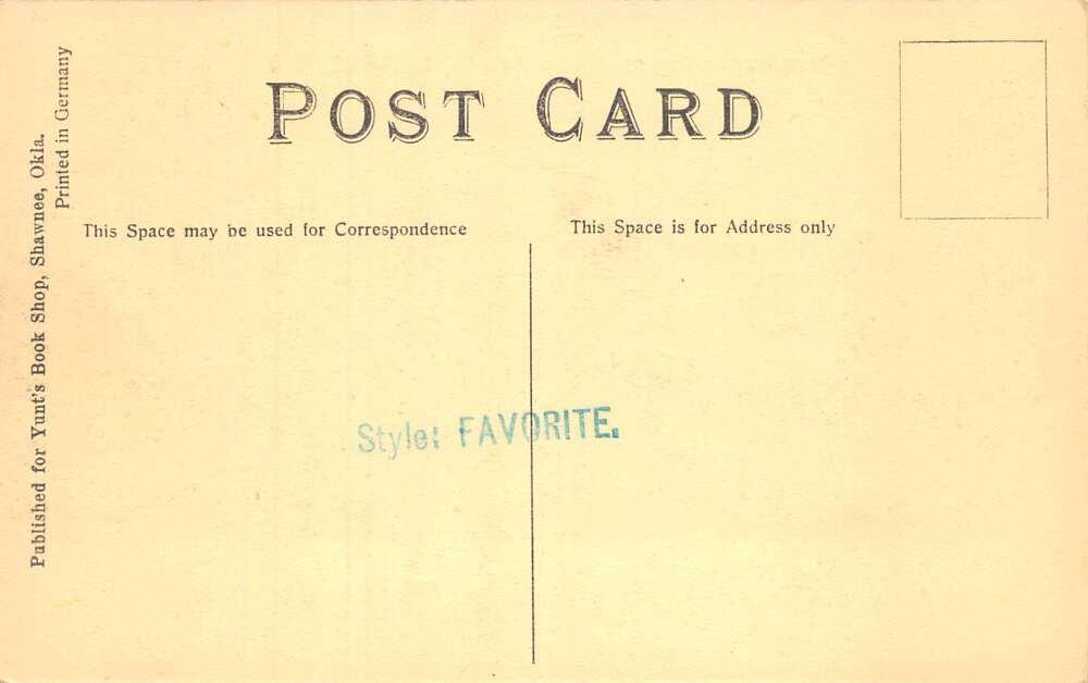 Shawnee Oklahoma Broadway North from Main Trolley Postcard AA112473 - Image 2