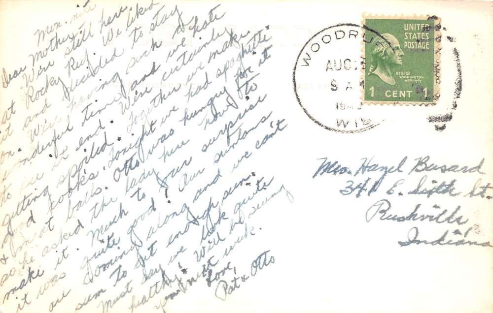 Land o Lakes Wisconsin Kings Gateway Hotel Tennis Courts Postcard AA112506 - Image 2