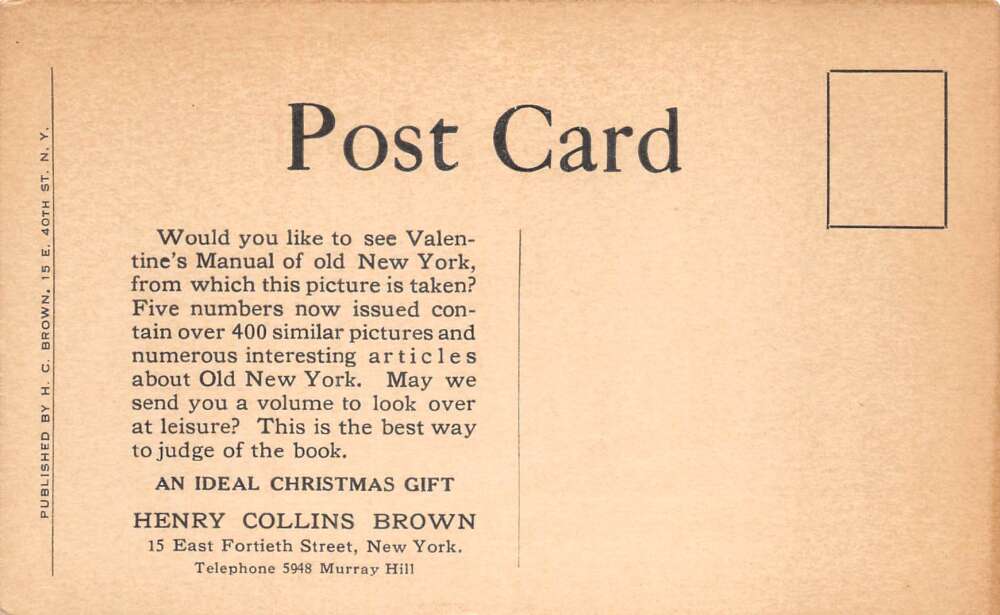 New York City Wall Street Old City Hall Vintage Postcard AA112523 - Image 2