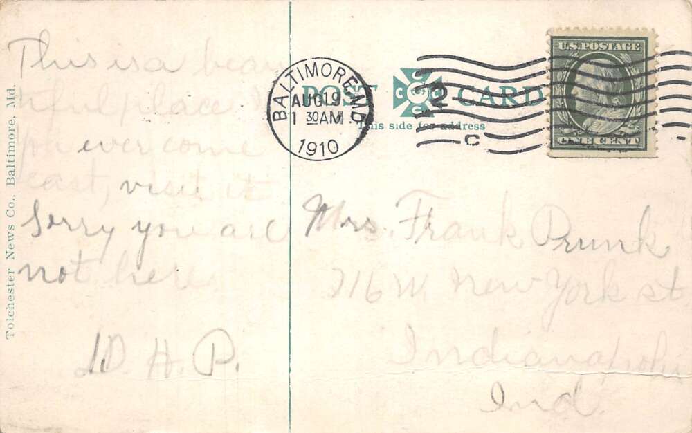 Baltimore Maryland Steamer Louise Vintage Postcard AA112556 - Image 2