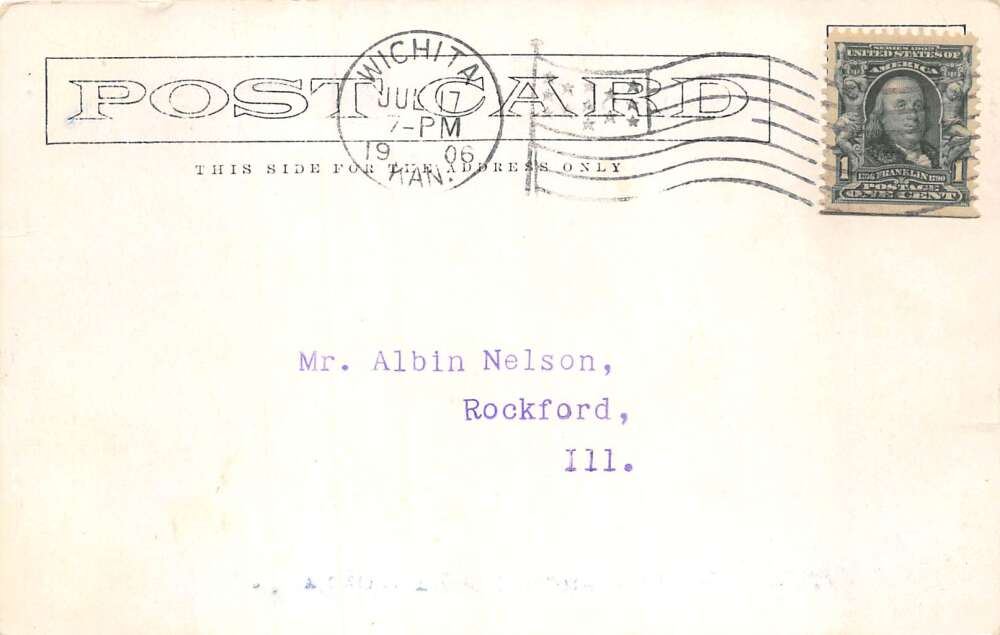 Anadarko Oklahoma Picking Cotton Farm Mortgage Ad Vintage Postcard AA112575 - Image 2