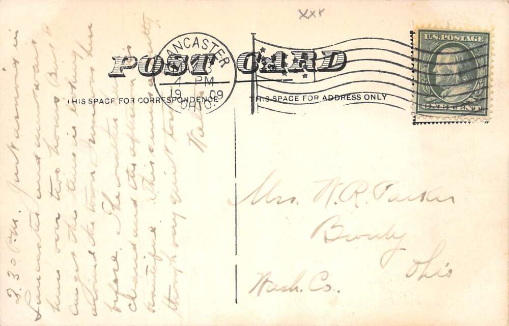 Lancaster Ohio Union Depot Train Station Vintage Postcard AA112296 - Image 2