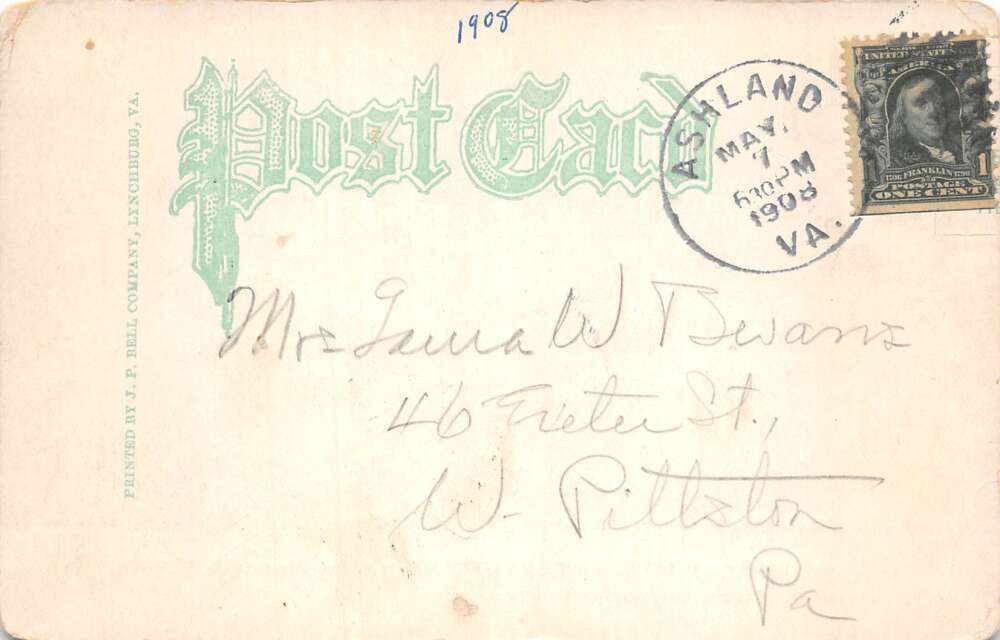 Lynchburg Virginia Goober Patch Harvesting Peanuts Vintage Postcard AA112340 - Image 2